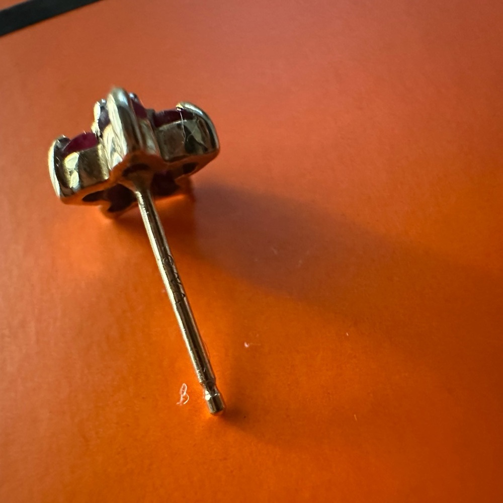 10k Ruby Earrings - image 8